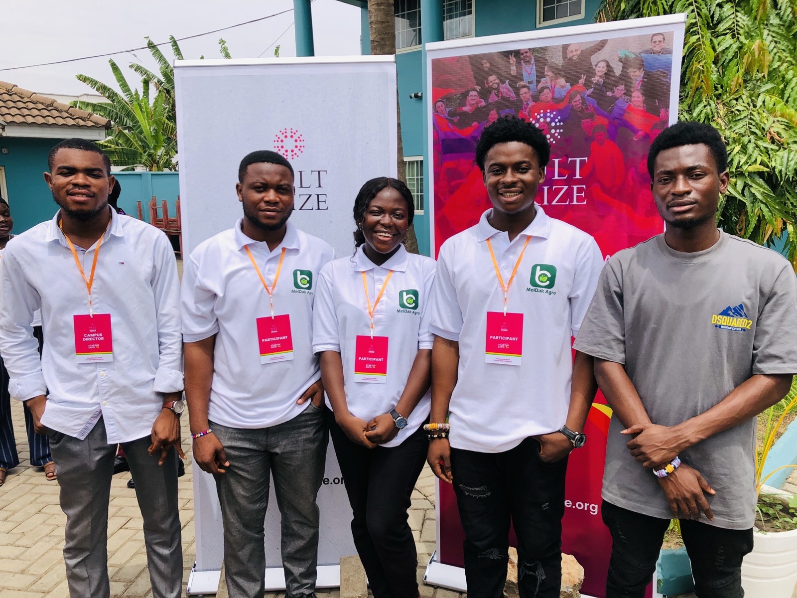 The MelDAK Agro team at the Hult Prize